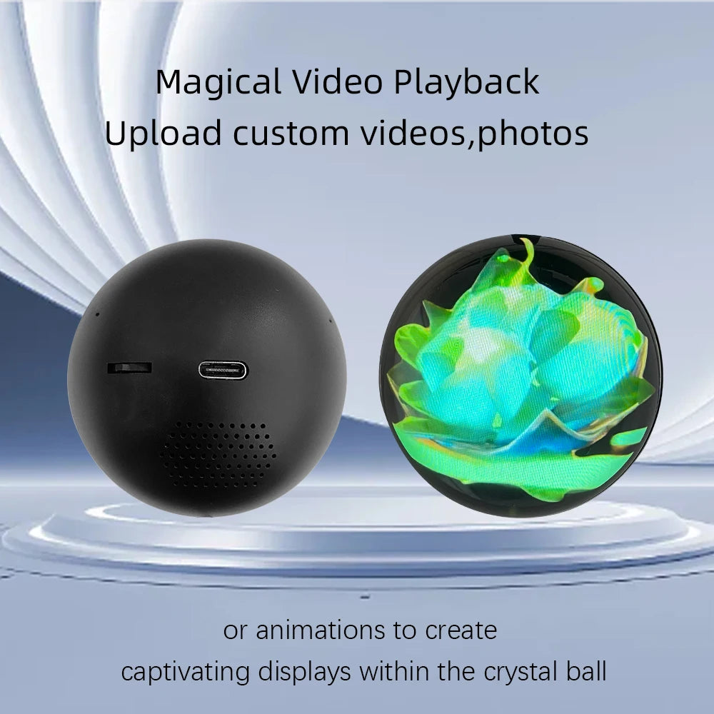 Customizable crystal ball display