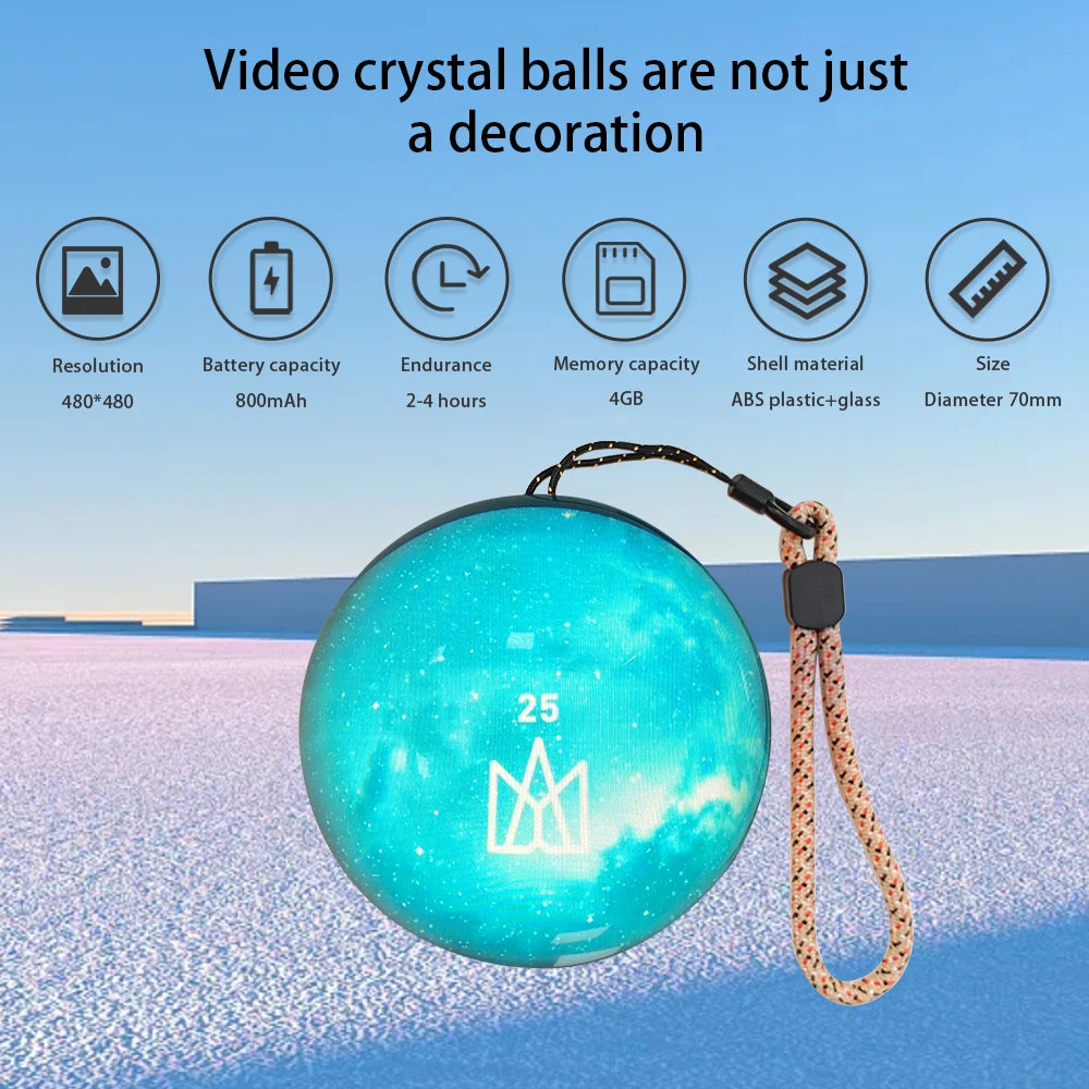 Customizable crystal ball display