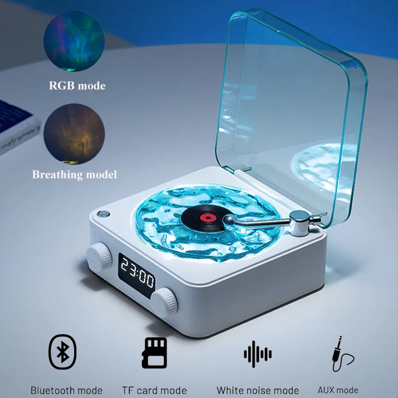 Vinyl inspired bluetooth speaker