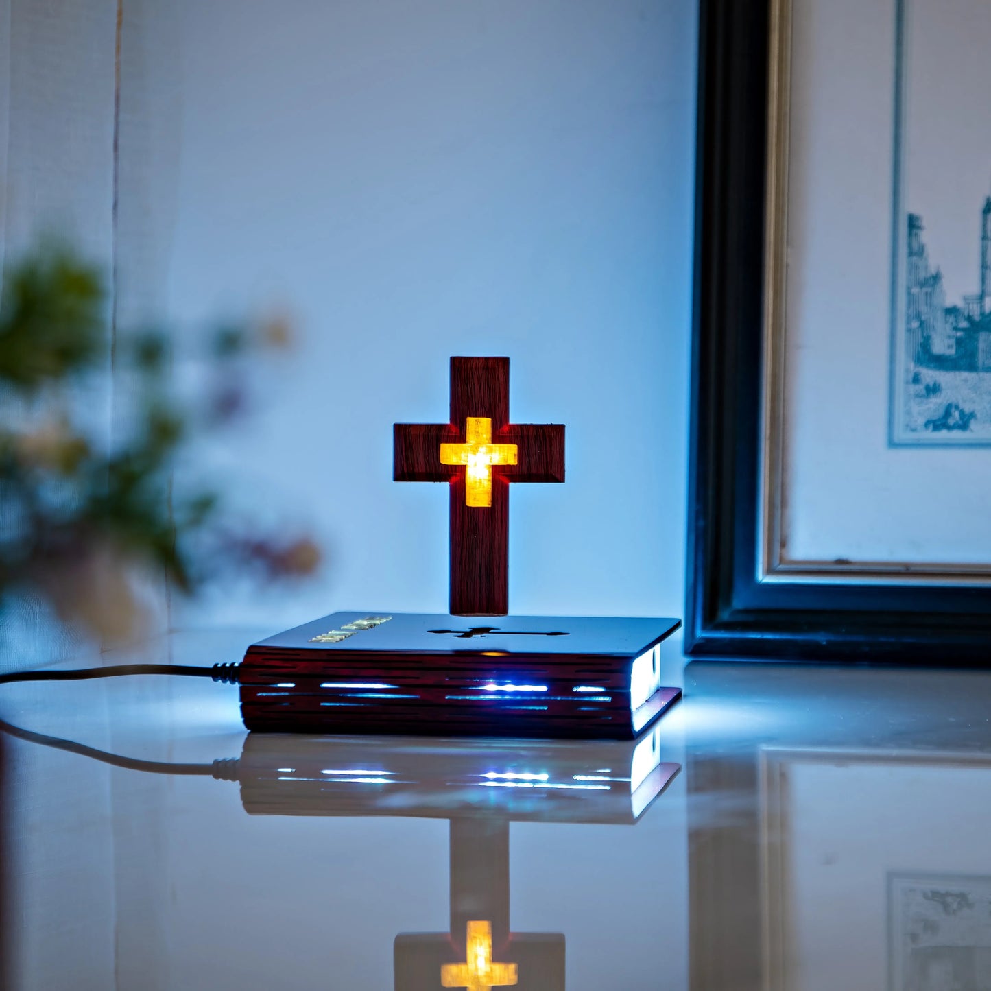 Levitating cross